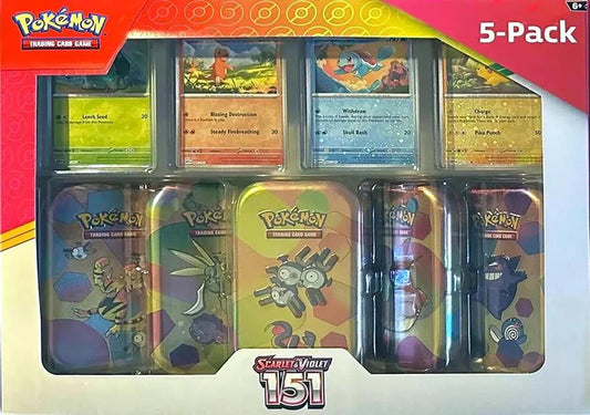 Costco Pokemon Scarlet & Violet 151 Mini Tin 5-Pack