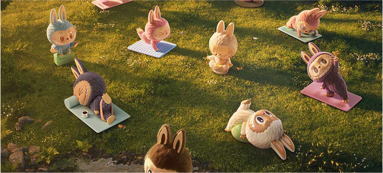 The Monsters – Lazy Yoga Series Figures